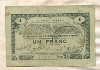 1 франк. Франция. Эмиссия 70 коммун. 1915г