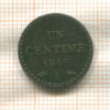 1 сантим. Франция 1849г