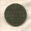 1 геллер. Гессен-Кассель 1729г