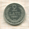 2 лата. Латвия 1925г