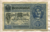 5 марок. Германия 1917г