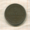 5 пфеннигов. Мекленбург-Шверин 1872г