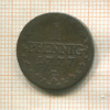 1 пфенниг. Саксония 1777г