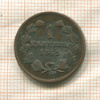 1 крейцер. Баден 1852г