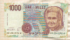 1000 лир. Италия 1990г