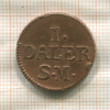 1 далер. Швеция 1716г