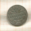 1 крейцер. Бавария 1858г