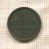 1 пфенниг. Ганновер 1858г