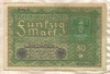 50 марок. Германия 1919г