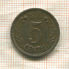 5 центов. Литва 1936г