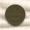 1 пфеннинг. Бавария 1870г