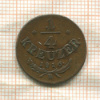 1/4 крейцера. Австрия 1816г