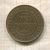 1 пенни. Австралия 1921г