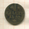 1 геллер. Гессен-Кассель 1800г