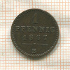 1 пфенниг. Вальдек-Пирмонт 1867г