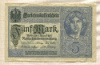 5 марок. Германия 1917г