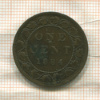 1 цент. Канада 1884г