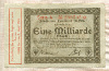 1000000000 марок. Германия 1923г