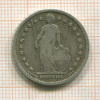 1 франк. Швейцария 1887г