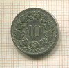 10 раппенов. Швейцария 1894г