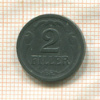 2 филлера. Венгрия 1944г