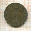 1 цент. Французский Индокитай 1892г