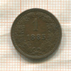 1 крейцер. Австрия 1885г