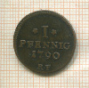 1 пфенниг. Гессен-Дармштадт 1790г