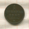 1 пфенниг. Вальдек-Пирмонт 1867г