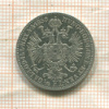 1/4 флорина. Австрия 1858г
