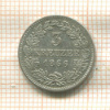 3 крейцера. Бавария 1866г