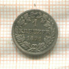 1 крейцер. Бавария 1871г