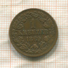 1 крейцер. Баден 1869г