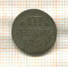 3 пфеннига. Саксония (деформация) 1764г