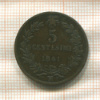 5 сентесимо. Италия 1861г