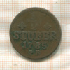 1/2 штубера. Юлих-Берг 1785г