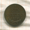 1 крейцер. Австрия 1816г
