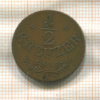 1/2 крейцера. Австрия 1816г