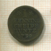 1 пфеннинг. Брауншвейг-Люнебург-Каленберг-Ганновер 1759г