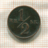 1/2 скиллинга. Дания 1838г