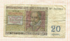 20 франков. Бельгия 1950г