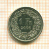 1 франк. Швейцария 2006г