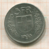 5 франков. Швейцария 1935г
