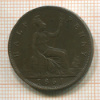 1/2 пенни. Великобритания 1861г