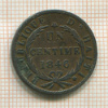 1 сантим. Гаити 1846г