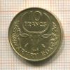 10 франков. Мадагаскар 1970г