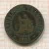 1 цент. Французский Индокитай 1884г