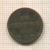 1 сантим. Франция 1848г