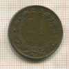 2 1/2 цента. Нидерланды 1877г