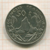 50 франков. Французская Полинезия 1985г